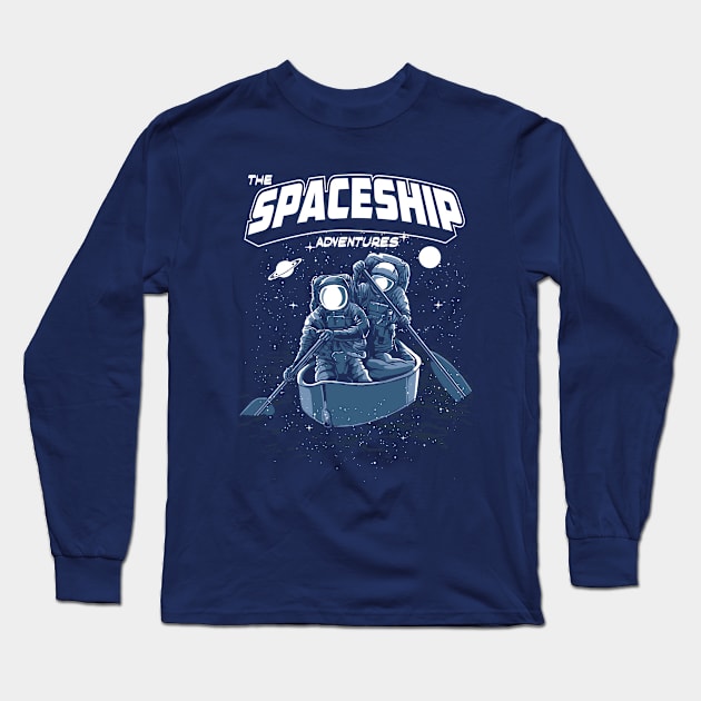 Spaceship Adventures Long Sleeve T-Shirt by NineBlack